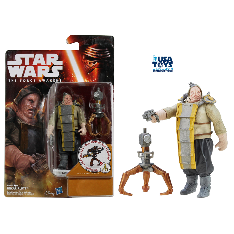 B6340 UNKAR PLUTT Action Figure 10cm Star Wars The Force Awakens Hasbro 3"3/4