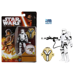 B3969 FIRST ORDER FLAMETROOPER Action Figure 10cm Star Wars The Force Awakens Hasbro 3"3/4