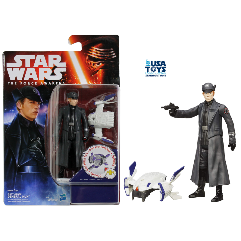 B4164 FIRST ORDER GENERAL HUX Action Figure 10cm Star Wars The Force Awakens Hasbro 3"3/4
