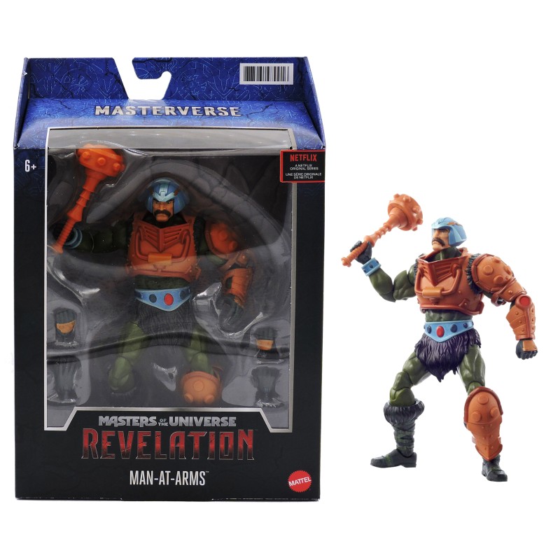 GYV13 MAN-AT-ARMS Masters Of The Universe Revelation Mattel Action Figure 17cm